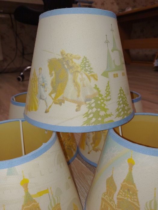 Абажуры Е14 в детскую комнату 5 шт