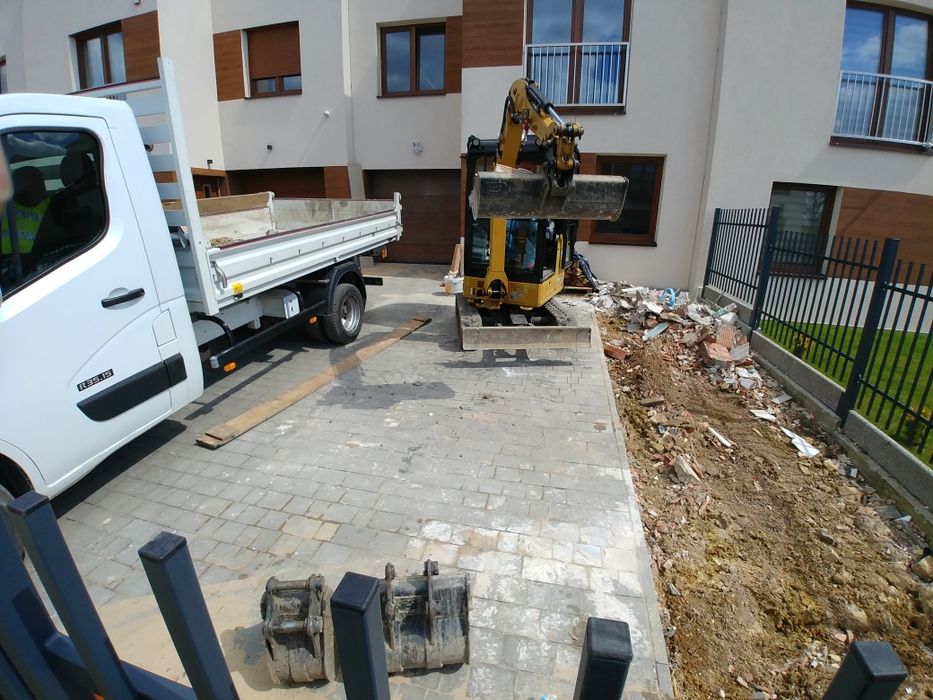 Minikoparka Transport Laweta Wywrotka Wozidło