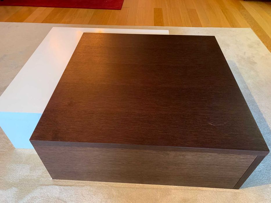 Mesa Temahome Módulos Wengué e Branco