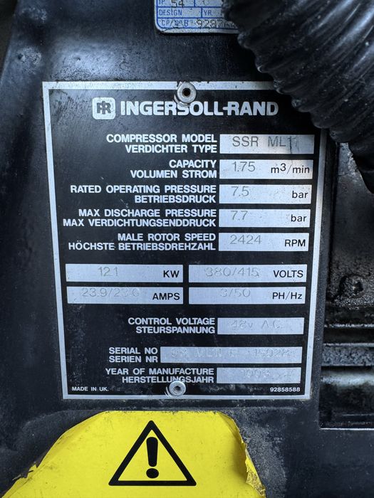 compressor parafuso ingersoll rand ssr ml11