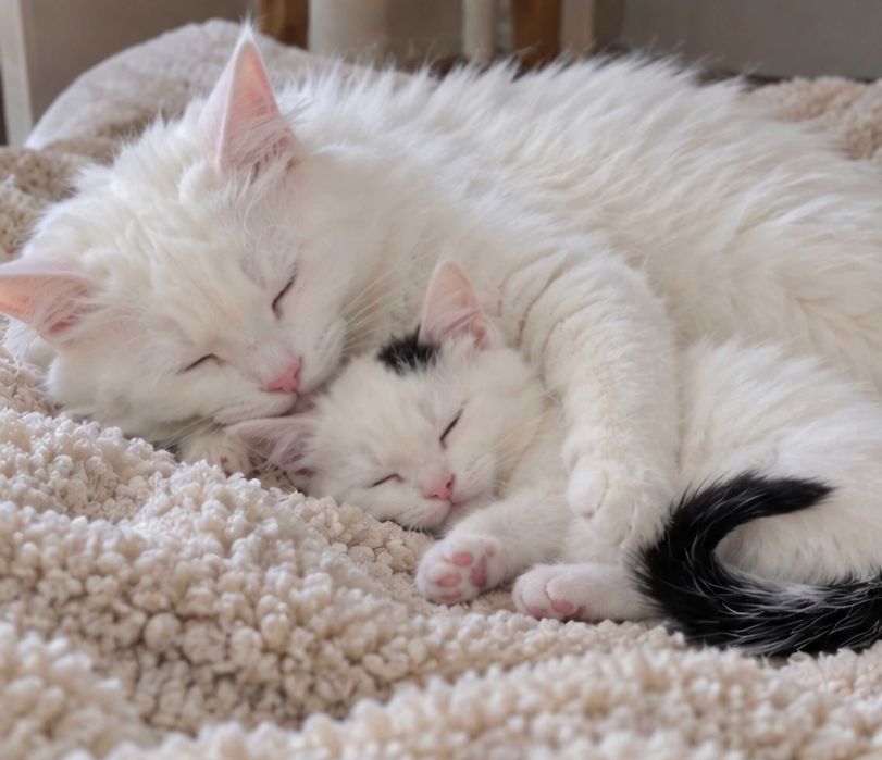 Koteczka Maine coon  piekna mieszanka kotka domowa
