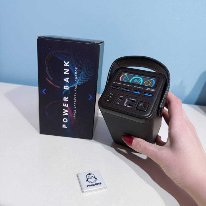Повербанк O2PROJECT 60000 mAh 100W Pro 2 швидка зарядка два Type C