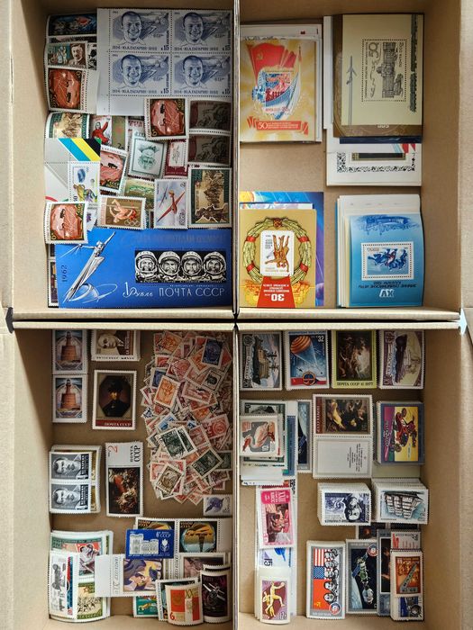 Zbiór Rosja ZSRR CCCP Ponad 110 000 Sztuk Znaczków Pocztowych Kolekcja