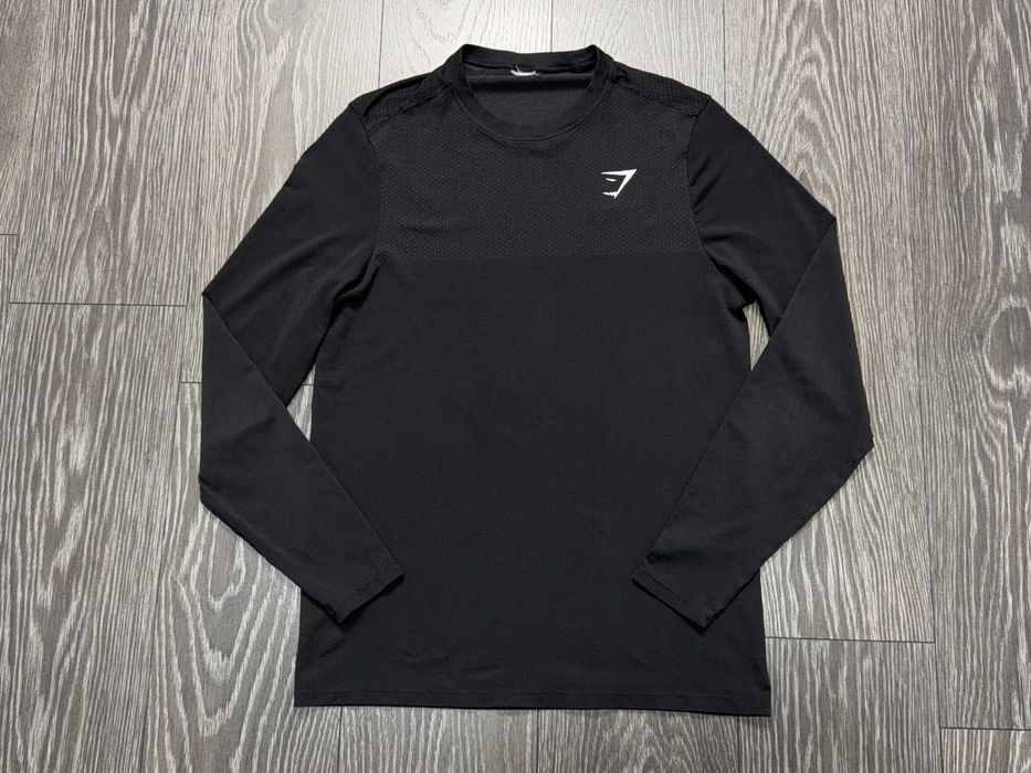 Gymshark чоловіча компресійна футболка кофта на довгий рукав лонгслів