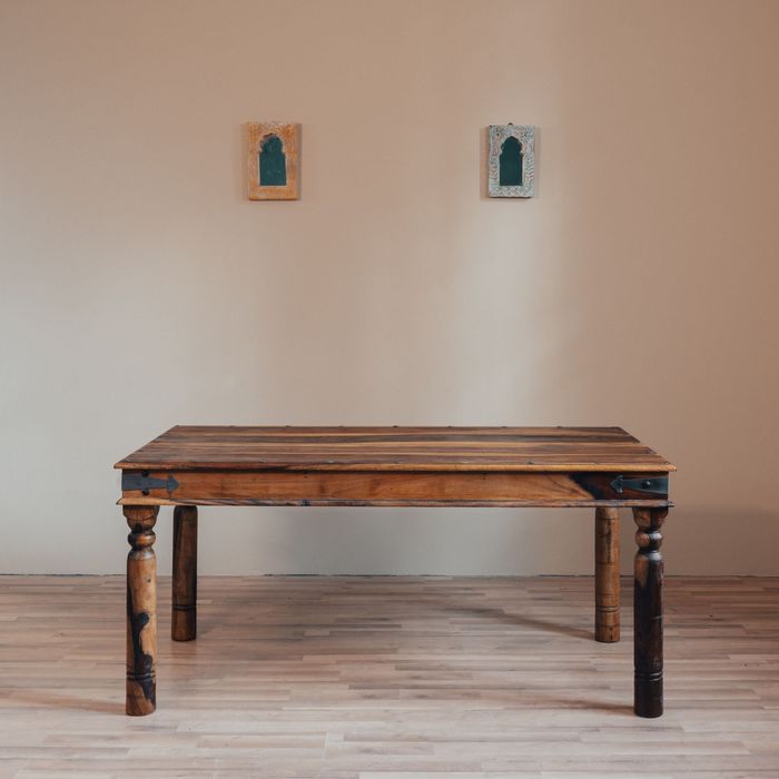 stary stół 165 lite drewno palisander sheesam rustykalny wiejski boho