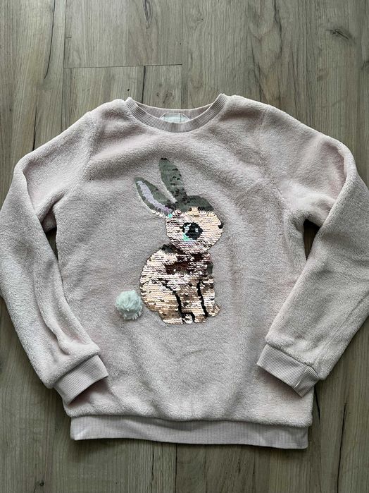 Bluza roz 128 firmy H&M