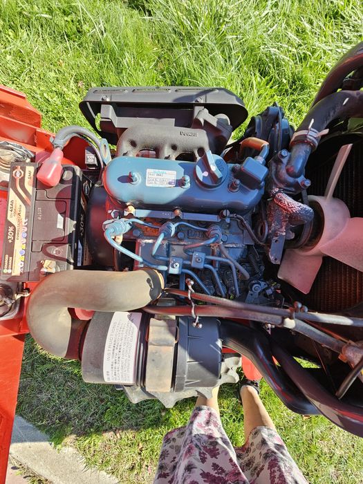 Mini Traktorek HONDA diesel ze spychem
