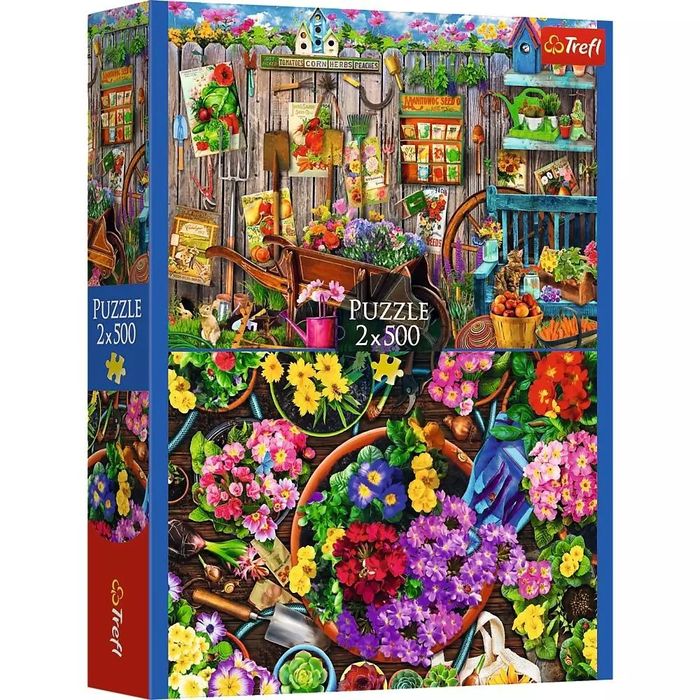 Puzzle 2x500 Prace w ogrodzie TREFL. Trefl