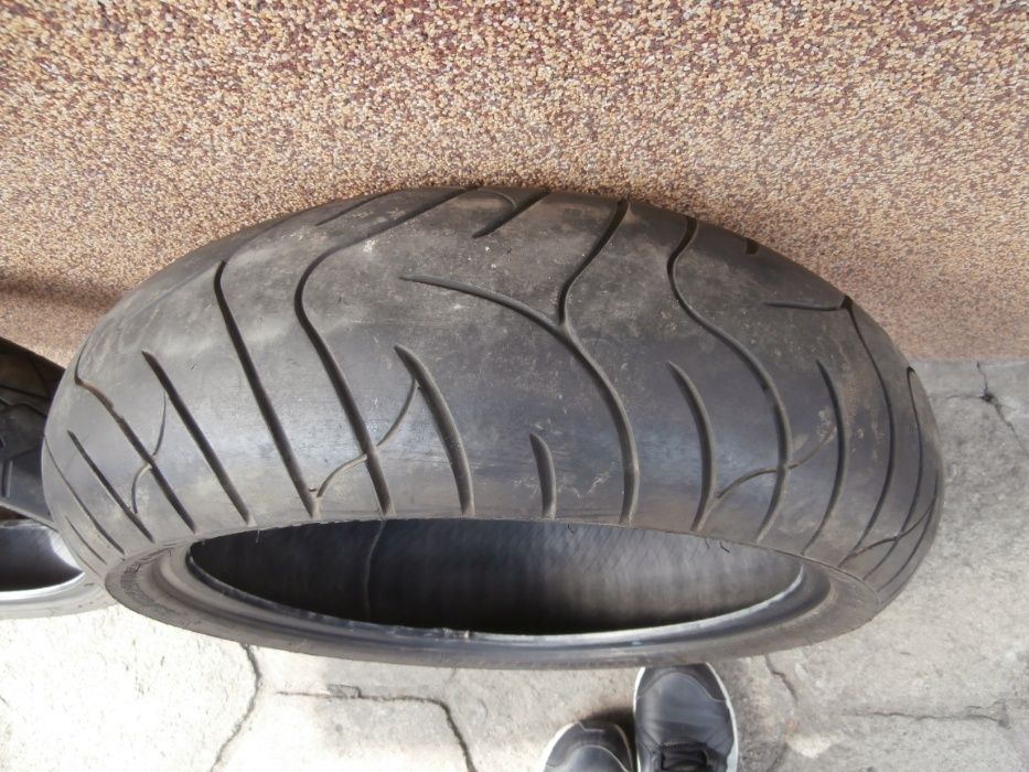 opony motocyklowe 180/55/17 i 120/70/17 komplet