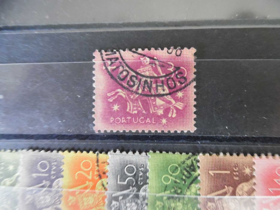 Selos Portugal 1953/55- Rei D.Dinis (s/o selo de 50$00)