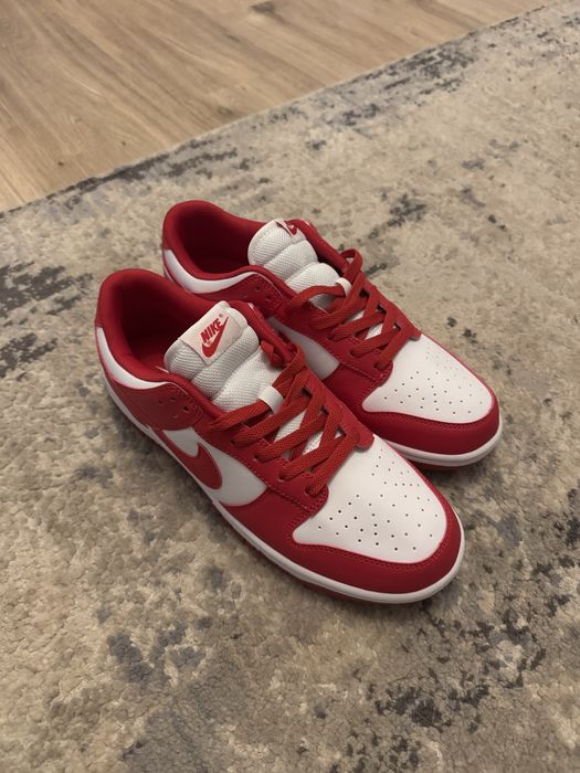 Nike dunk red/white