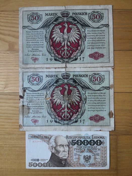 Polska zestaw banknotów mix