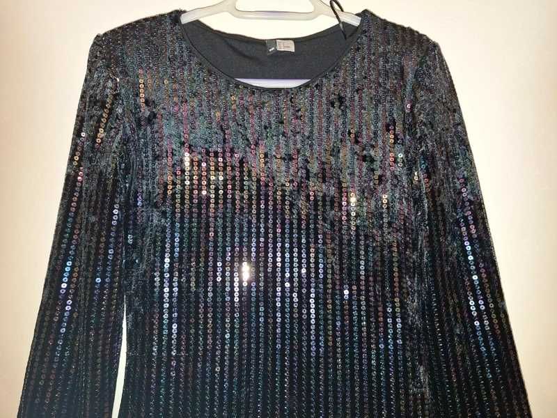 Cekinowa sukienka H&M rozm. 36