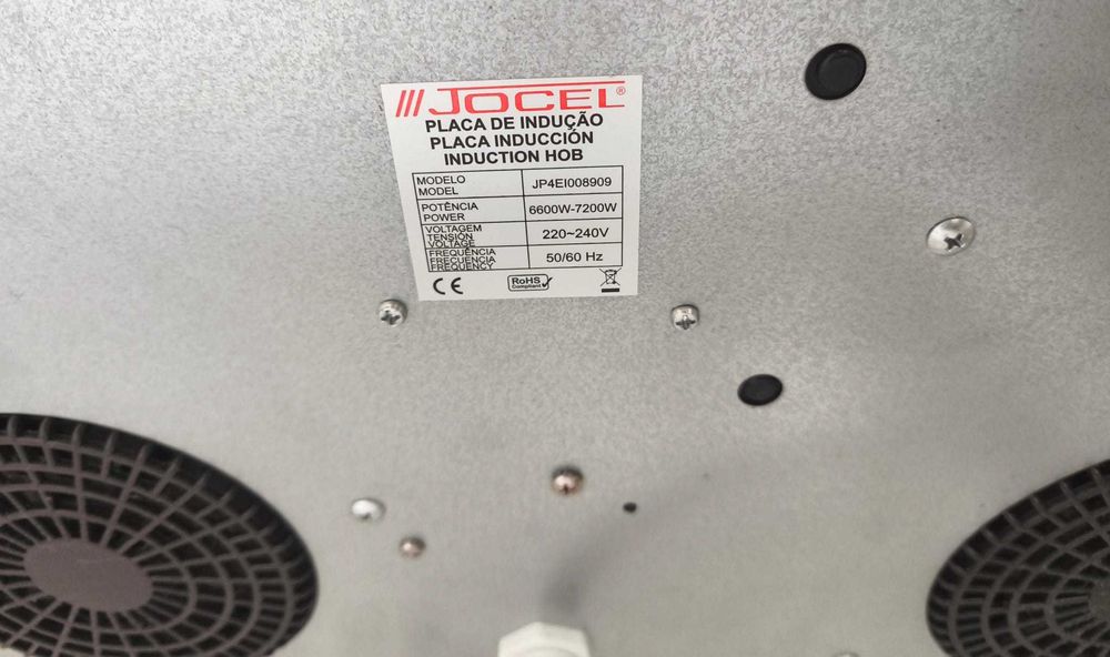 Placa de Indução Jocel 7200W com Carrinho IKEA – Pronta a Utilizar