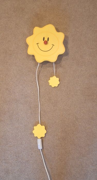 Lampa kinkiet dziecięca słonko