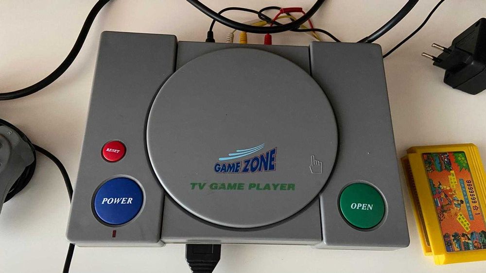 Consola retro com jogos