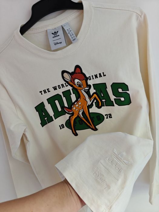 Adidas Disney Bambi longsleeve bluzka długi rękaw limitowana kolekcja M/L