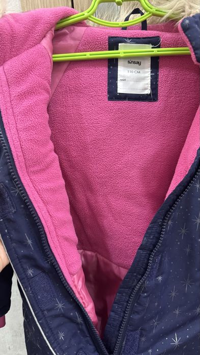 Продам зимовий комбінезон для дівчинки 110 см