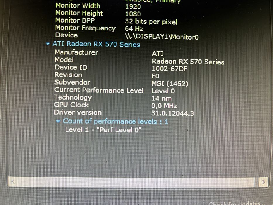 RX570 8Gb ARMOR error43