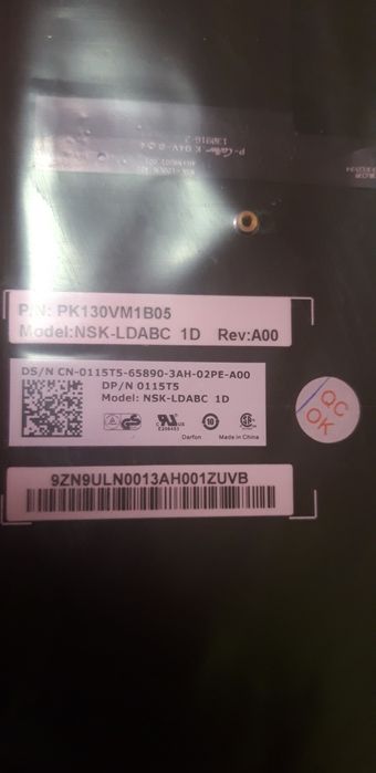 Dell klawiatura NSK-LDABC oryginał!