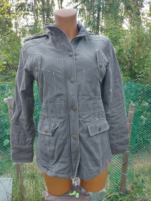 Kurtka z kapturem khaki damska rozmiar M firma VELAMI