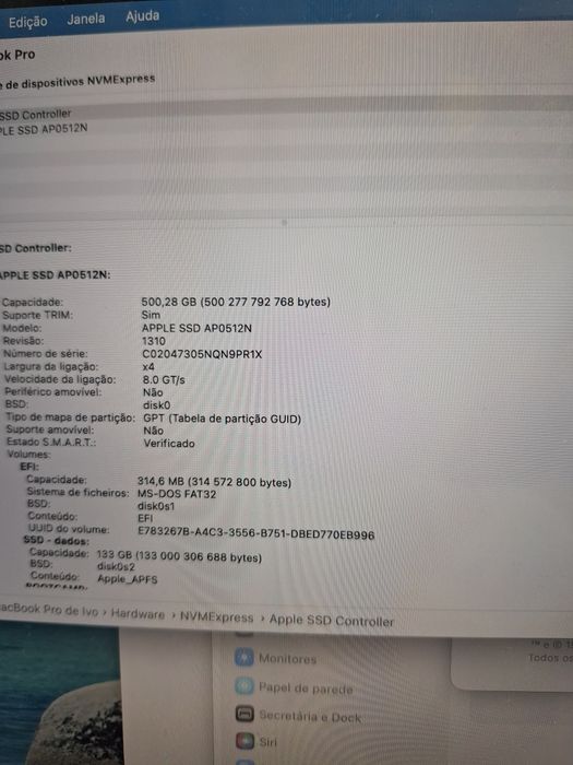 Macbook Pro A2141 16" I7 16Gb