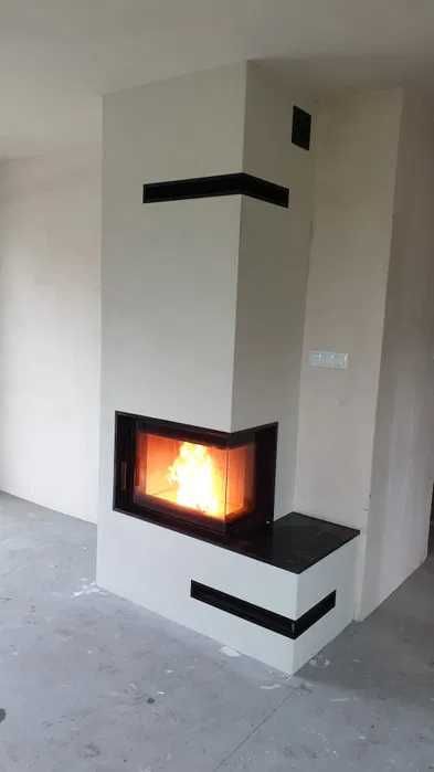 Kominek 10 lat gwarancji  narożny montaż Lublin nowoczesna technologia