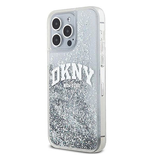 Etui DKNY Liquid Glitter Big Logo na iPhone 15 Pro - białe