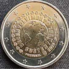 Moeda comemorativa 2 euros Desenvolvimento Sustentável 2025