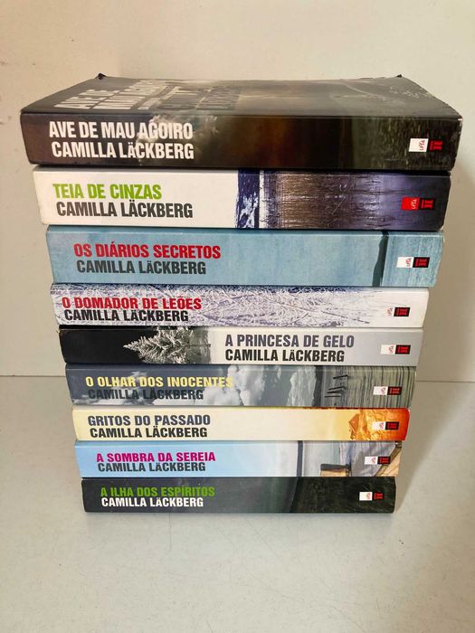 9 Livros de Camilla Läckberg (edições de bolso) (ctt registado incluido)
