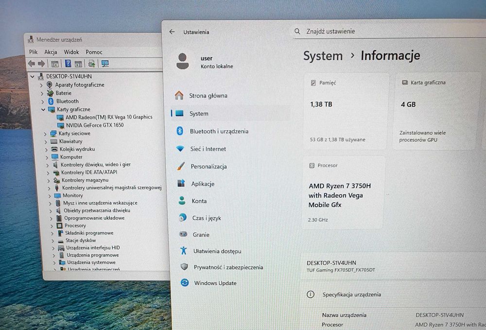 Asus TUF Gaming 17,3" 120HZ Ryzen™ 7/GeForce®/32GB/RGB/1,5TBNvme/Torba