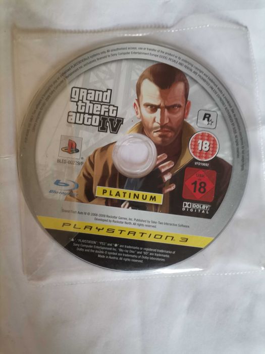 CD gta 4 versão platina ps3