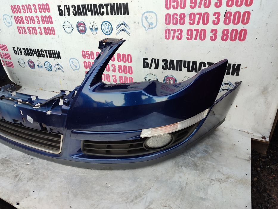 Vw Passat B6 бампер передній колір синій фарба ld5q