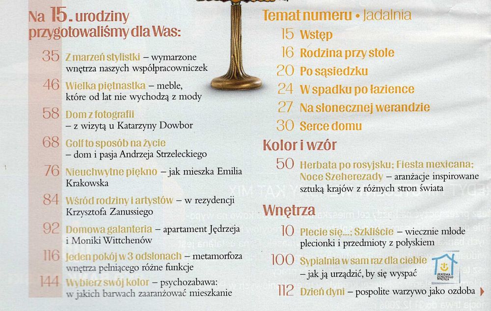 Cztery Kąty 11/2006 | Meble 15 projektów które podbiły świat | Design
