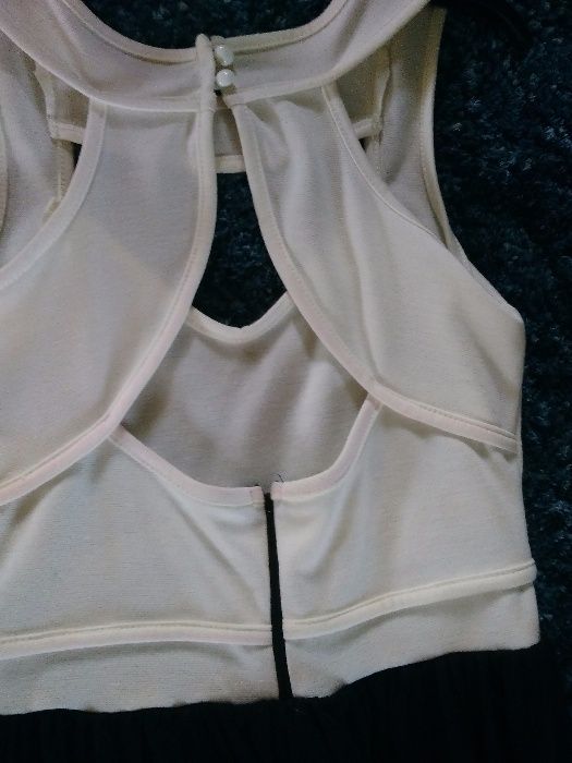 Sukienka biało czarna