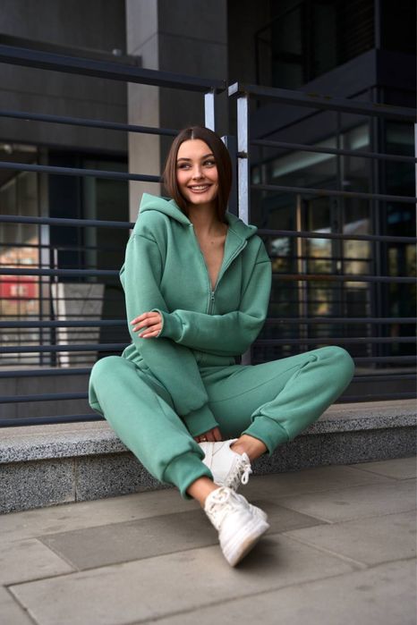 Жіночий зимовий комбінезон на флісі з вушками [XS-L]