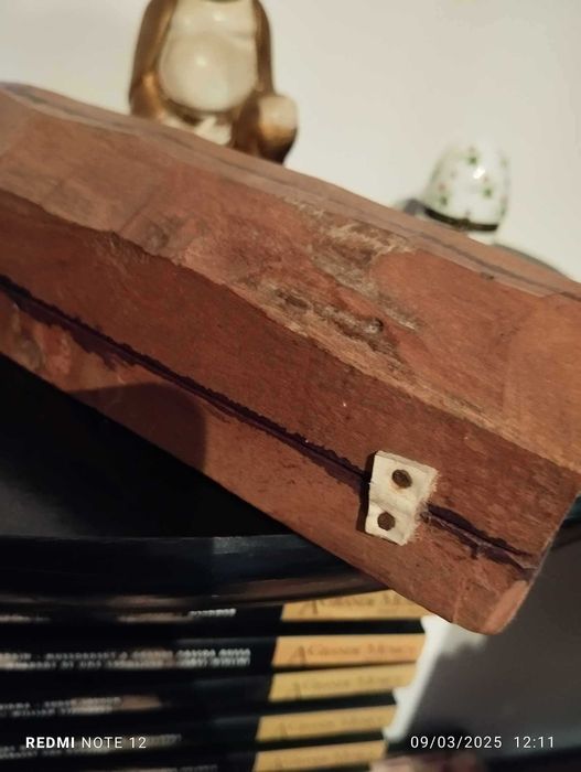 Antigo oratório tríplice de viagem - peça rara