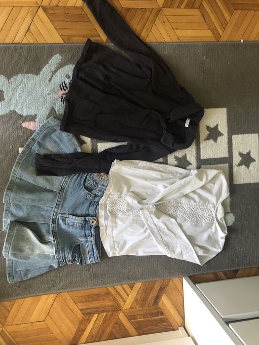 Paczka ubran dz. jesien/zima- 7/8 lat