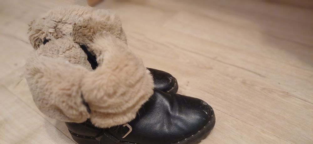 Botki zimą jesień zara kids 35 rozm z miłym futerkiem