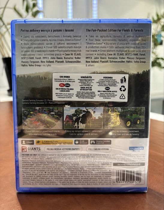 Farming Simulator 22 Platinum Edition PS5 nowa w folii polska wersja