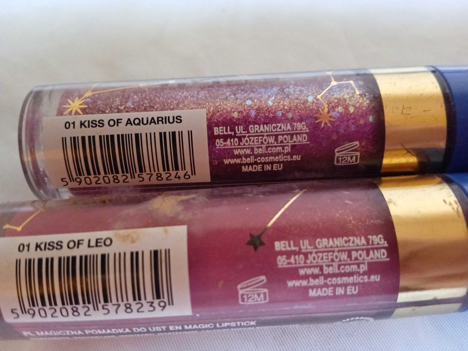 zestaw dwóch błyszczyków do ust  firma Bell