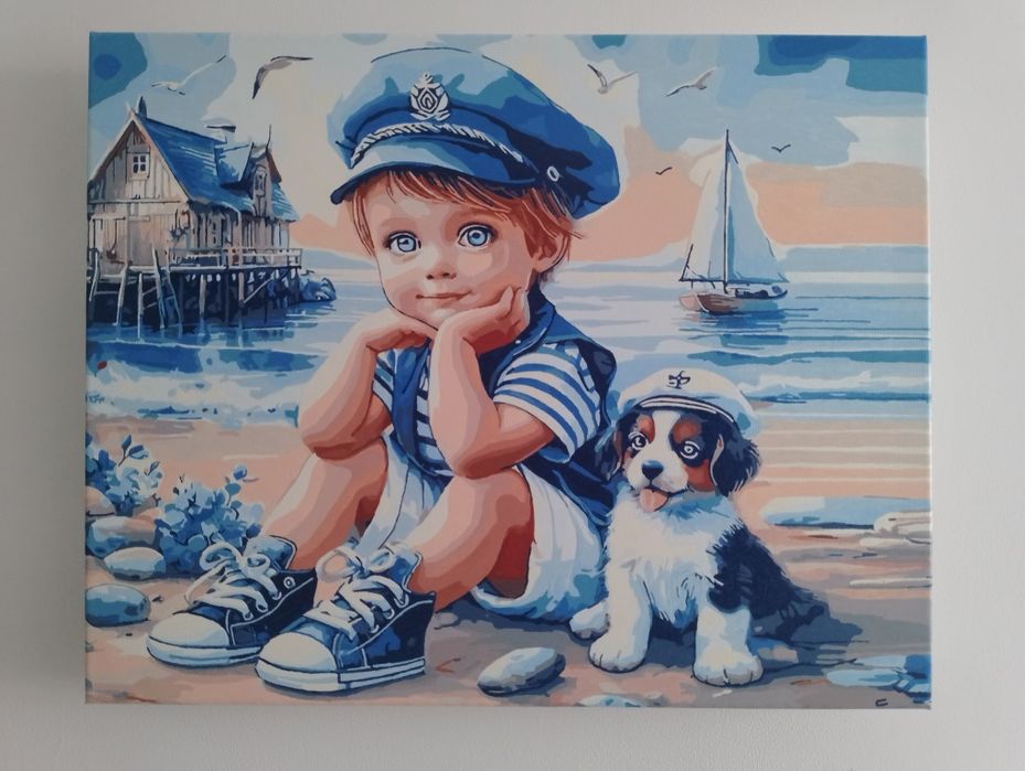 Obraz malowany ręcznie farbami akrylowymi