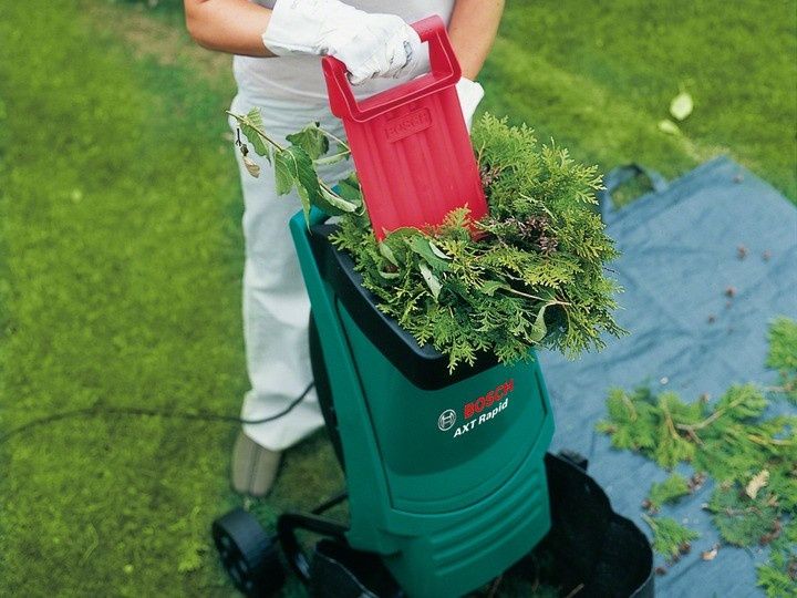 Подрібнювач гілок bosch бош для мульчування  гілкодрібнювач  измельчит
