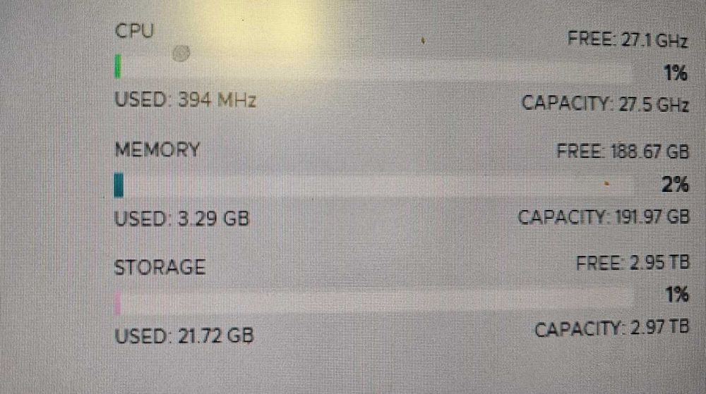 LAB Server HP  192 GB RAM z ESXi8 i RAID SAS