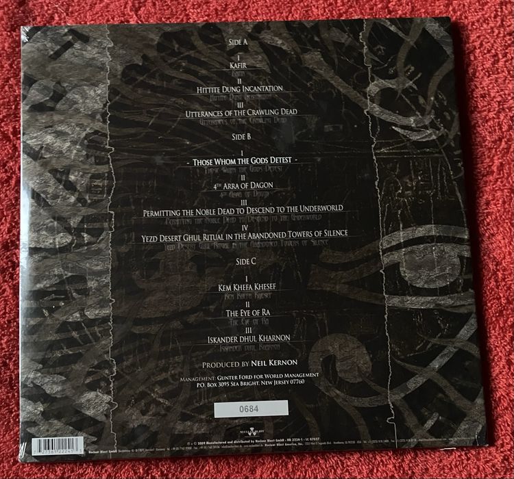 Nile - Those Whom the Gods Detest LP Limited Vinyl Edition