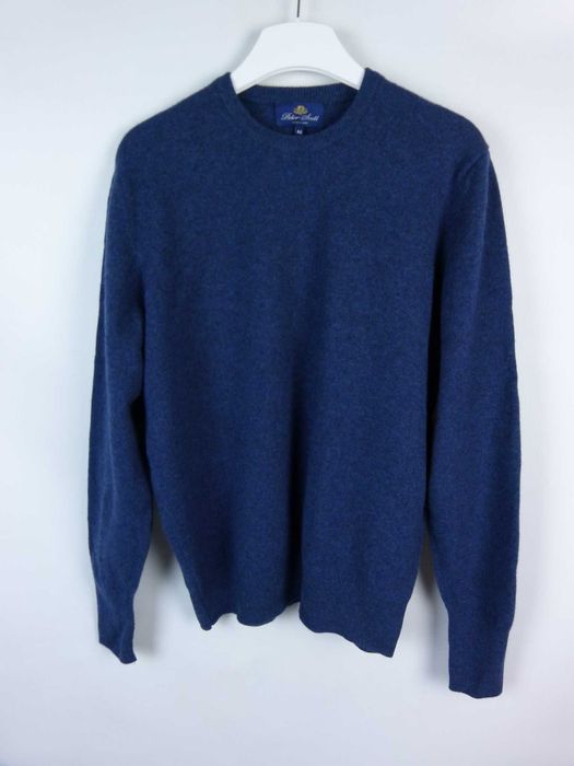 Peter Scott Scotland męski sweter wool  / 46 - XL