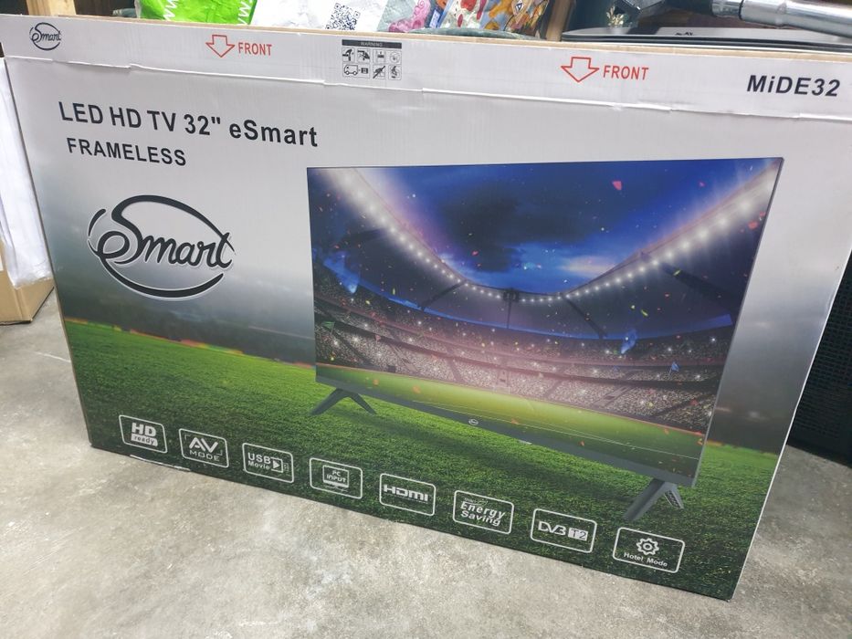 Televisão Led hd 32  frameless smart
