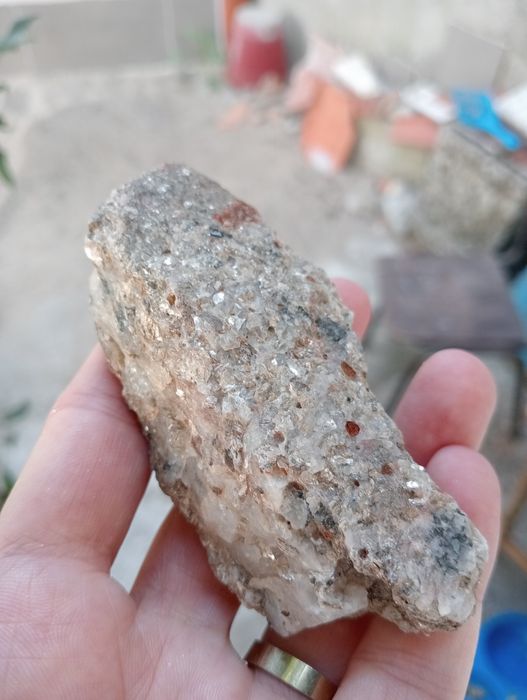 Quartzo mica e turmalina