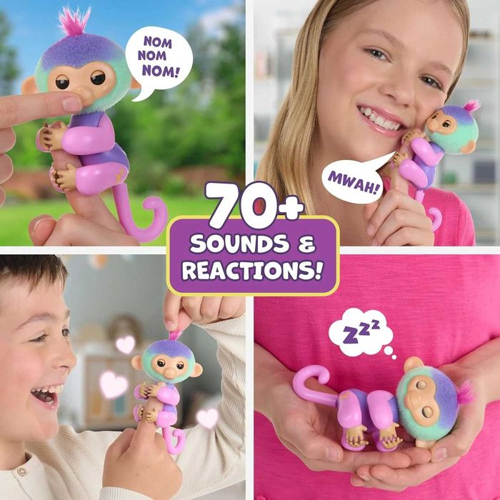 ОРИГИНАЛ! Интерактивная игрушка обезьянка и единорог Fingerlings Baby