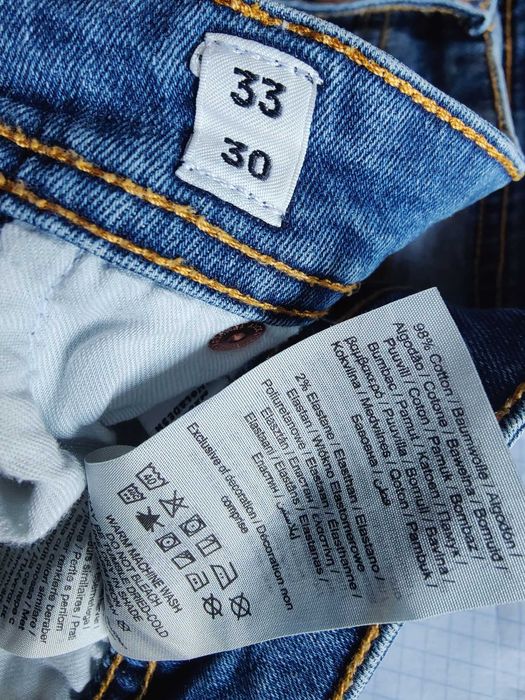 Джинсы Jack&jones Glenn jeans Дания w33 stretch mid blue.